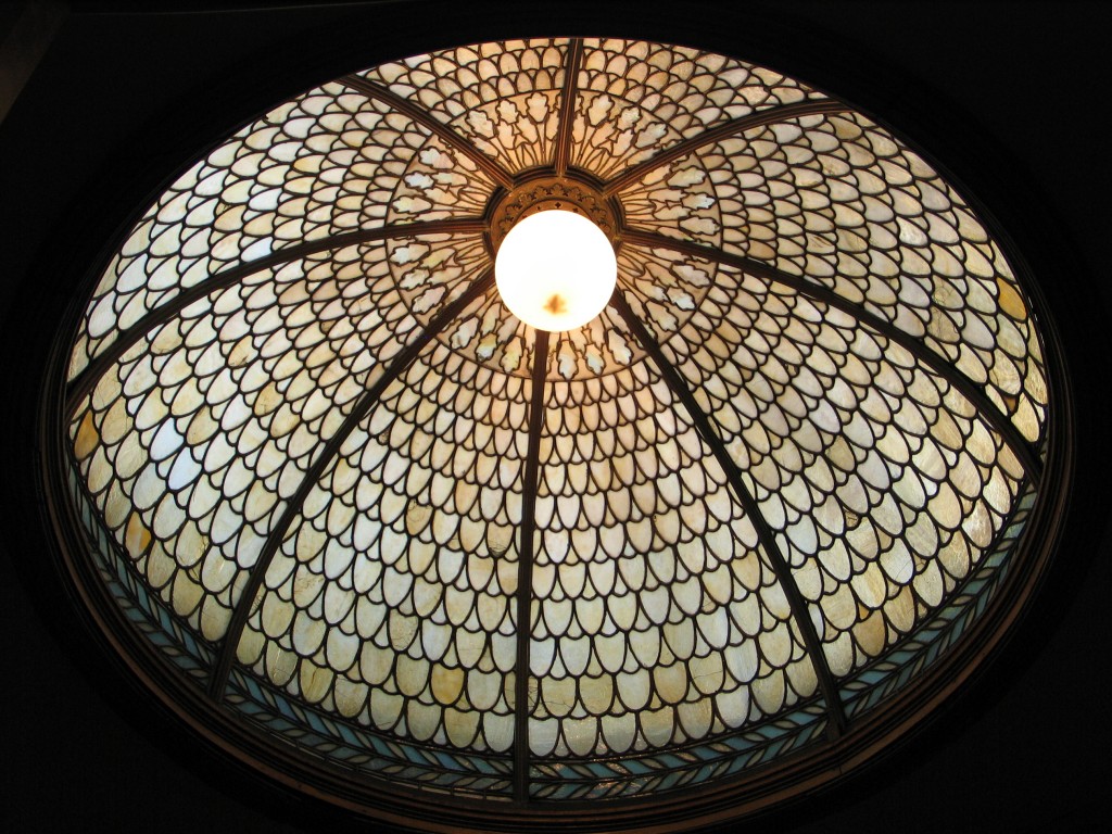 Glass dome in H. C. Frick’s bathroom, “Clayton,” 1897, Henry Hunt for Leake & Greene